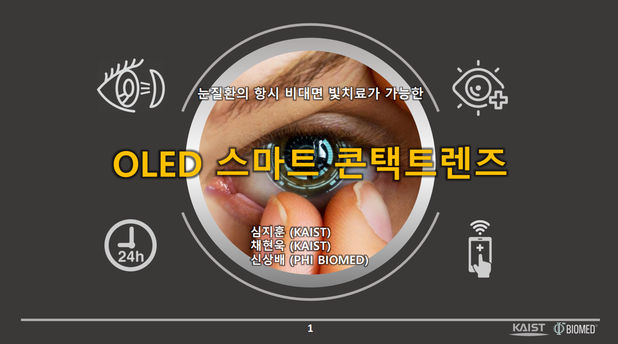 눈질환의 항시 비대면 빛치료가 가능한 OLED 스마트 콘택트렌즈 썸네일